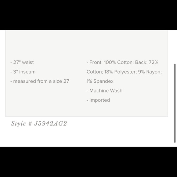 HARPER MID RISE SIDE EMBROIDERED JEAN SHORTS size 27 - Picture 7 of 8